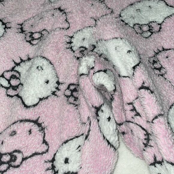 2013 Sanrio hello kitty pj pants pajama winter fuzzy bottom size medium - Picture 6 of 13